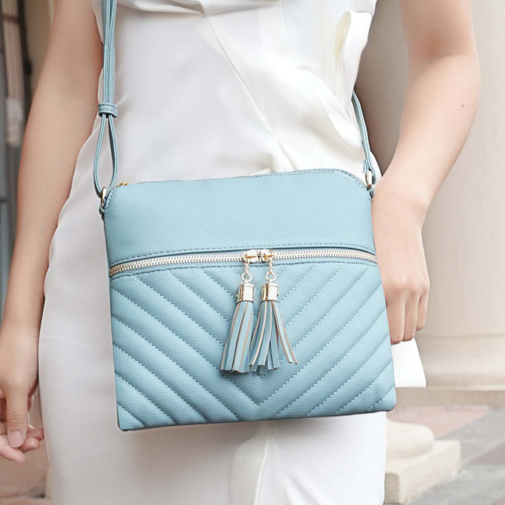 Blush MKF Collection By Mia K Winnie Quilted Crossbody