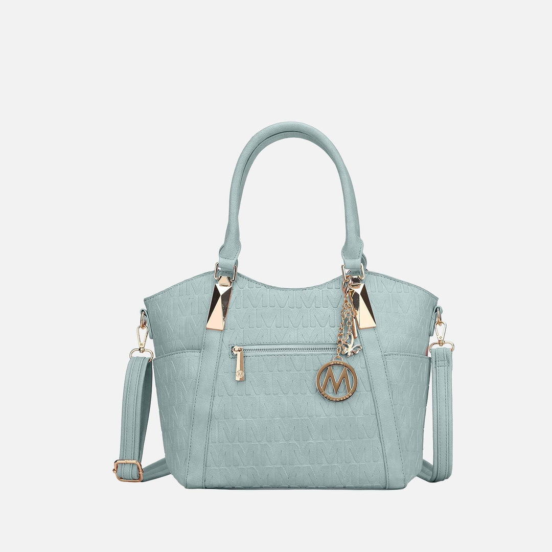 Denim Blue MKF Collection By Mia K Lucy Signature Tote Bag