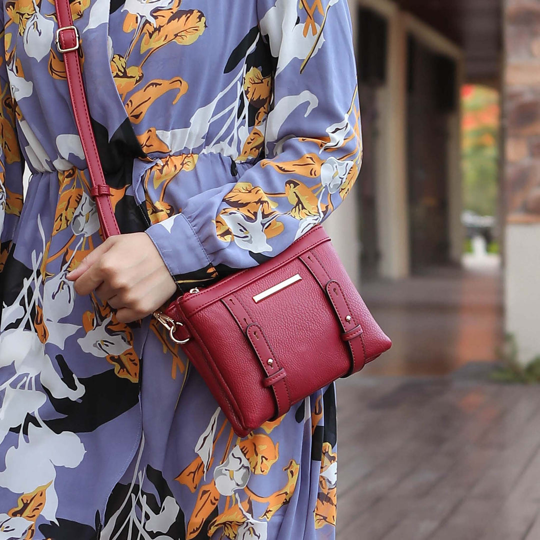Blush MKF Collection By Mia K Elsie Crossbody Bag