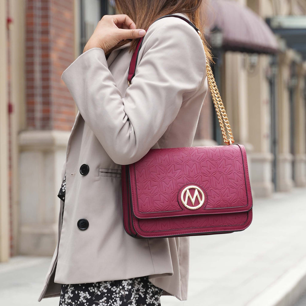 Brown MKF Collection By Mia K Amiyah Crossbody Bag