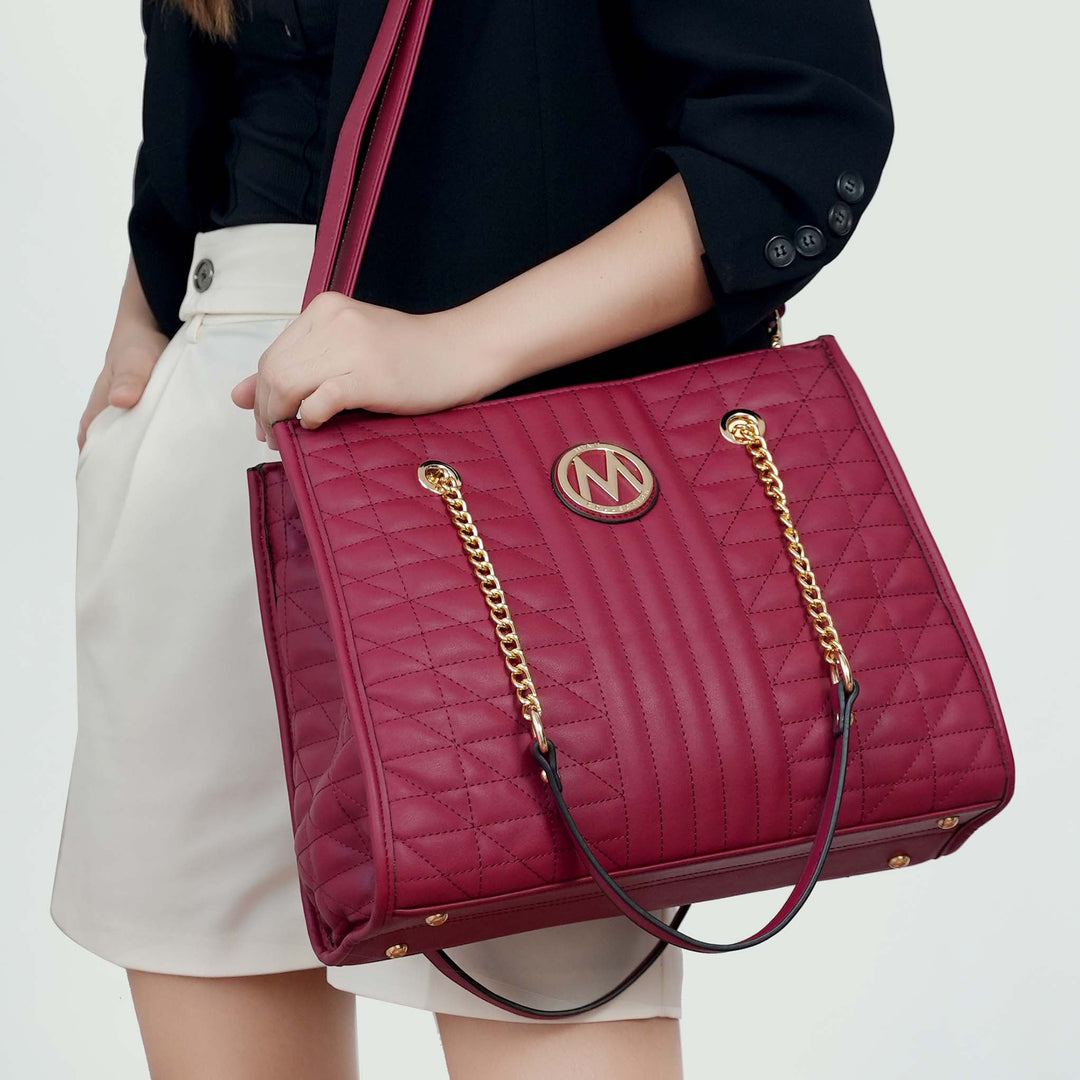 Brown MKF Collection By Mia K Makenna Shoulder Bag
