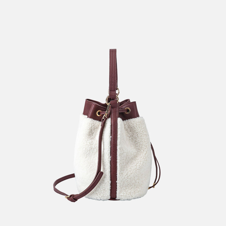 Indigo MKF Collection By Mia K Saryn Faux Fur Bucket Bag And Set