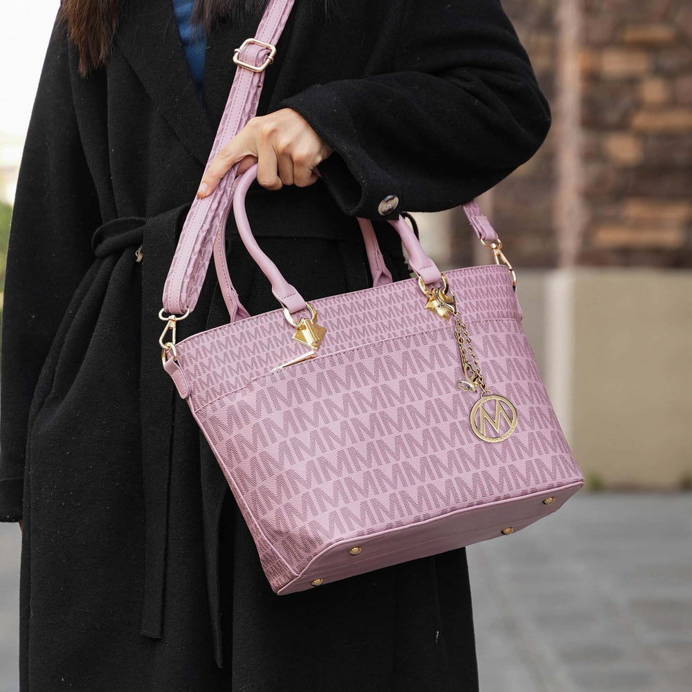 Black MKF Collection By Mia K Yonah Signature Tote Bag