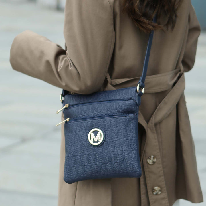 Black MKF Collection By Mia K Lennit Signature Crossbody Bag