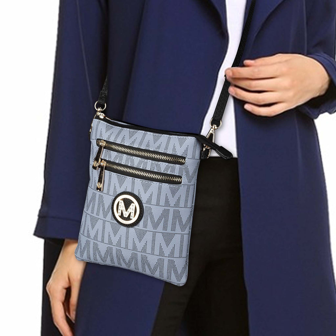 Black MKF Collection By Mia K Charley Signature Convertible Crossbody Bag