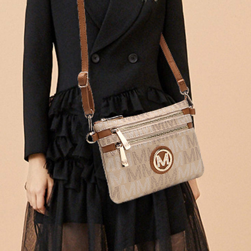 Beige MKF Collection By Mia K Helen Signature Phone Crossbody Bag
