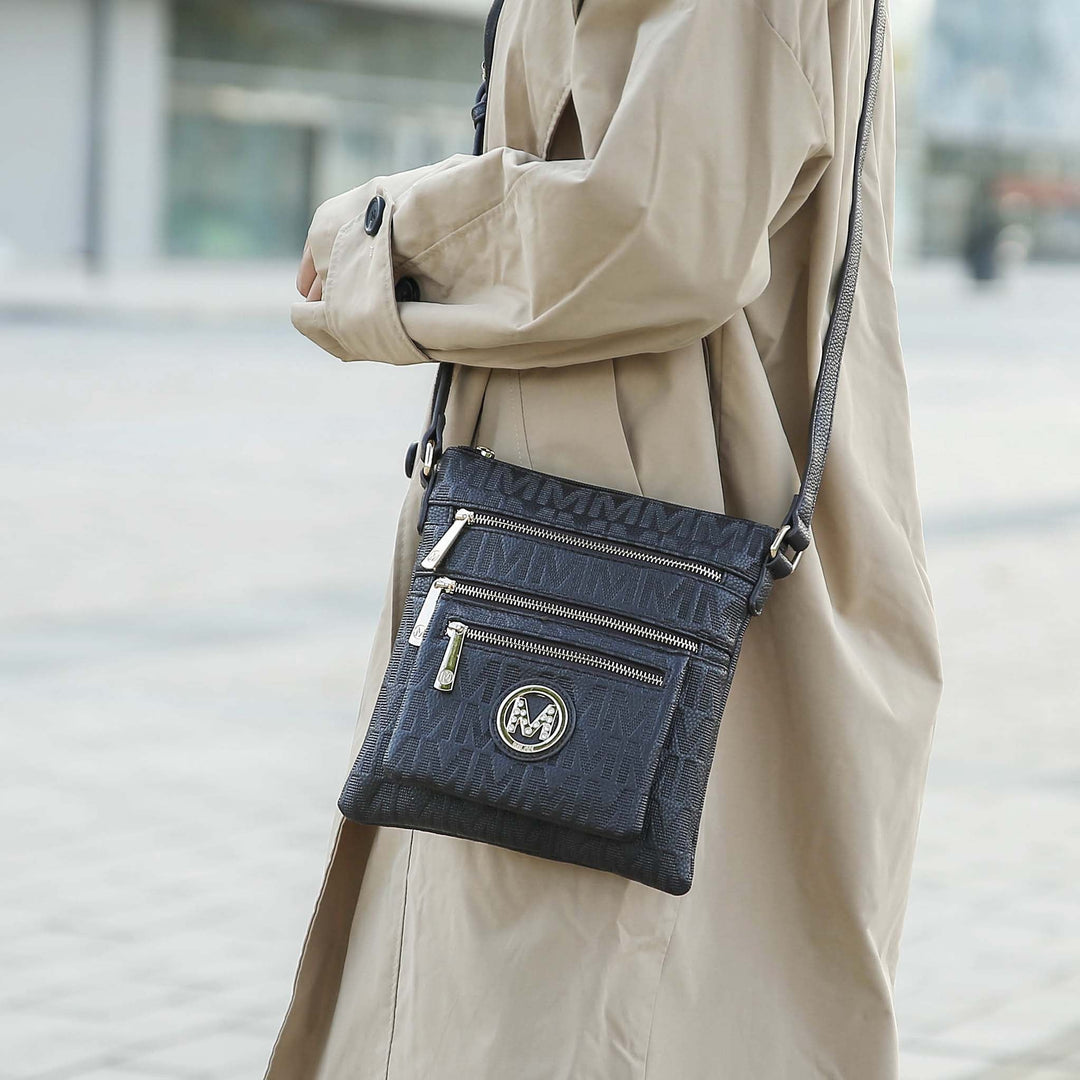 Beige MKF Collection By Mia K Jessy Signature Crossbody Bag