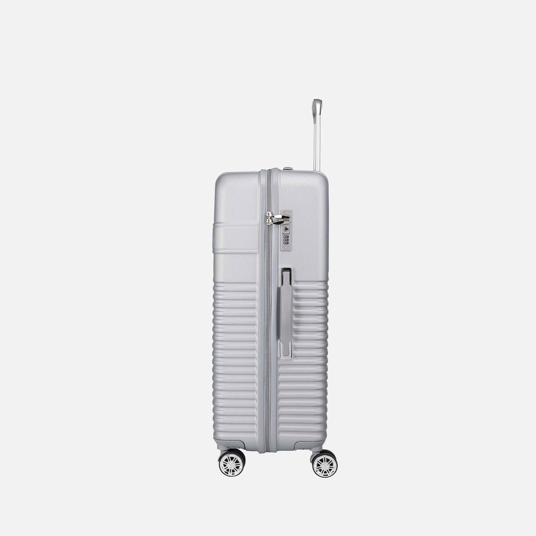 Silver MKF Collection By Mia K Mykonos Extra Large Spinner Luggage