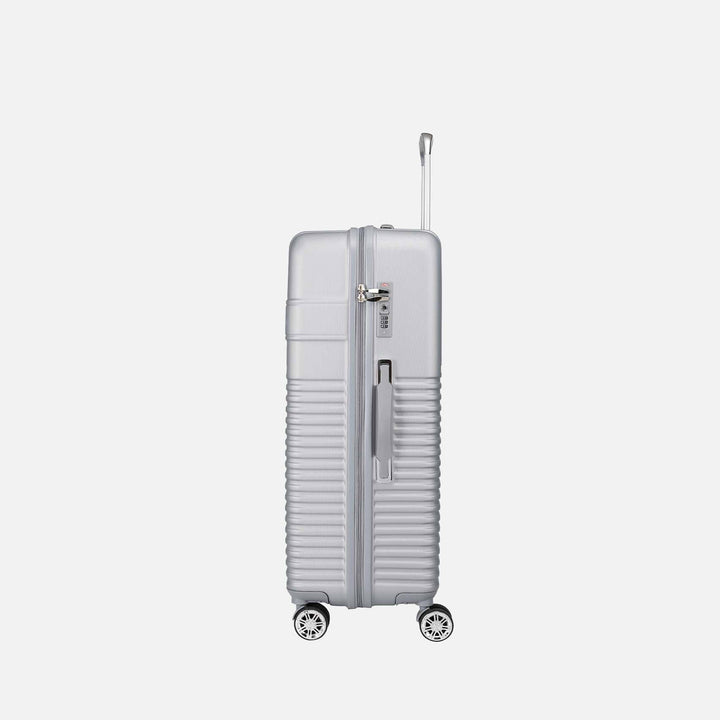 Silver MKF Collection By Mia K Mykonos Extra Large Spinner Luggage