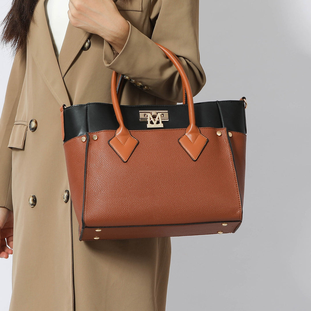 Burgundy MKF Collection By Mia K Brynlee Tote Bag And Set