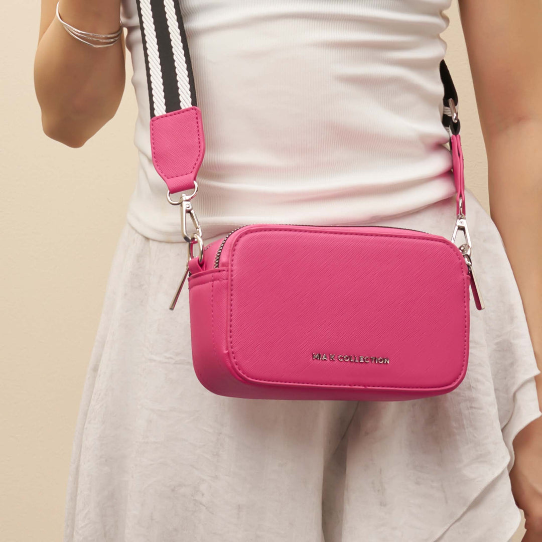 Black MKF Collection By Mia K Avielle Crossbody Bag