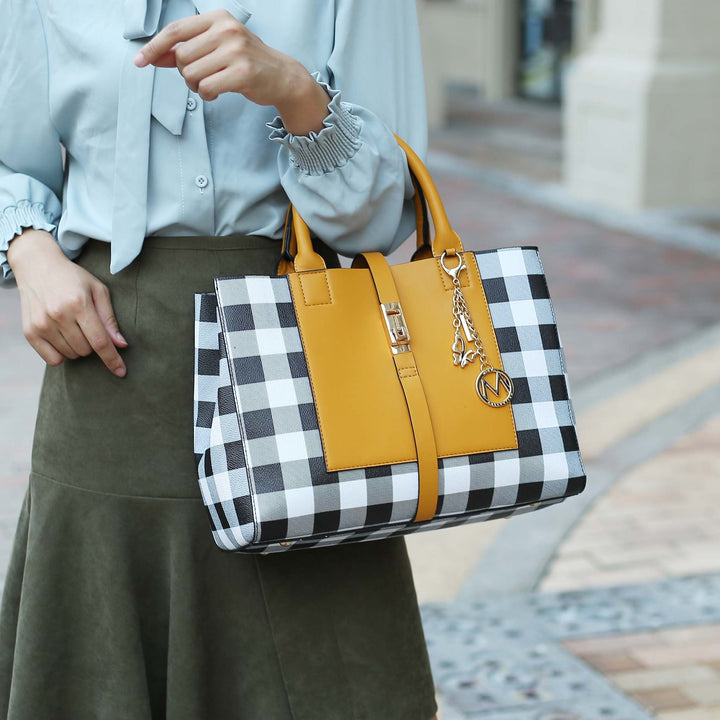Cognac Brown MKF Collection By Mia K Yuliana Shoulder Bag And Set