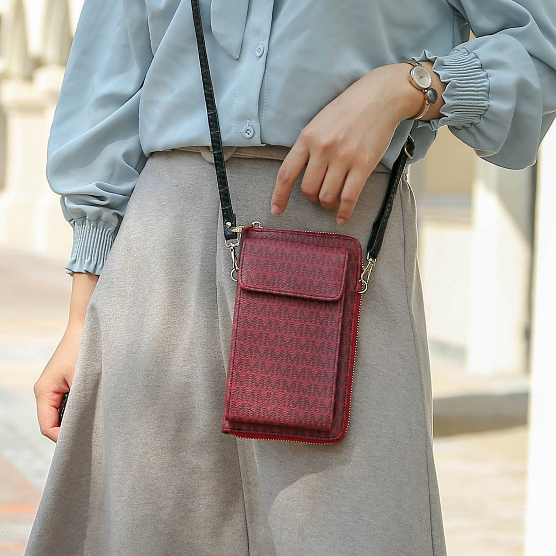 Black MKF Collection By Mia K Mala Phone Crossbody Bag