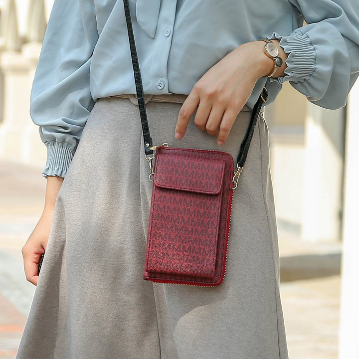 Black MKF Collection By Mia K Mala Phone Crossbody Bag