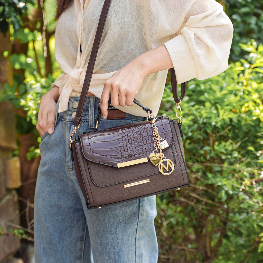 Coffe MKF Collection By Mia K Sylvie Shoulder Bag