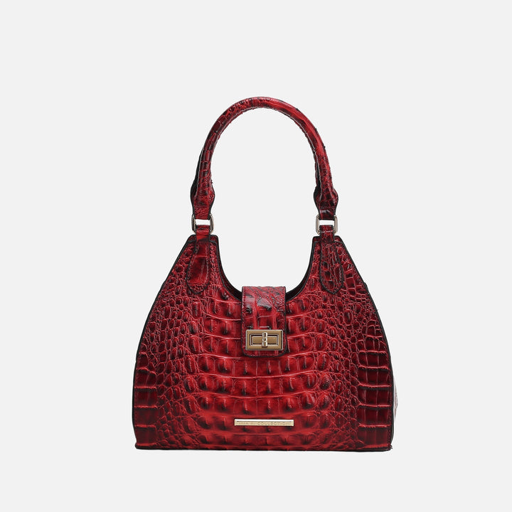 Croco Purple MKF Collection By Mia K Ava Croc Tote Bag