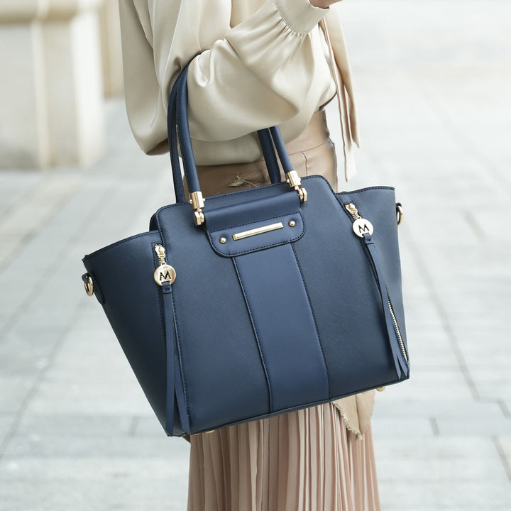 Black MKF Collection By Mia K Eliana Tote Bag Wallet Set