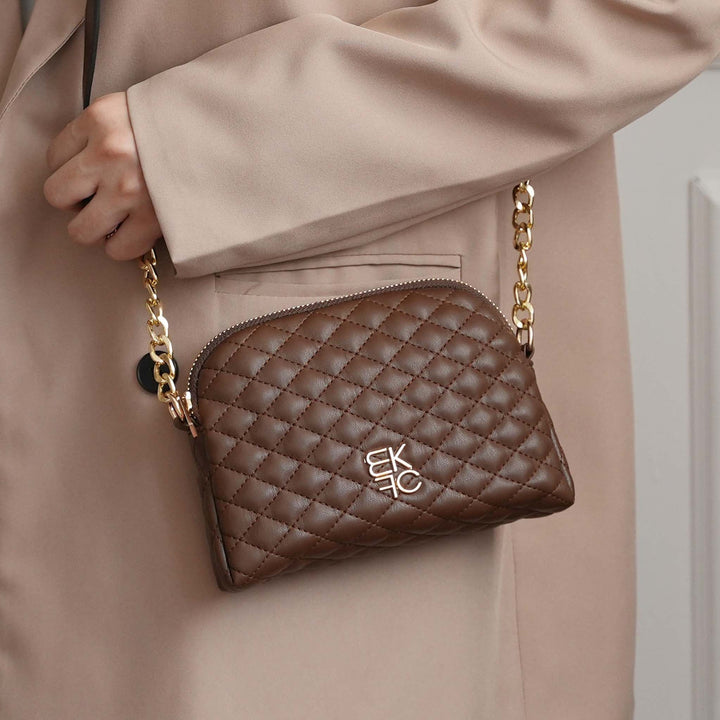 Coffee MKF Collection By Mia K Nola Crossbody Bag