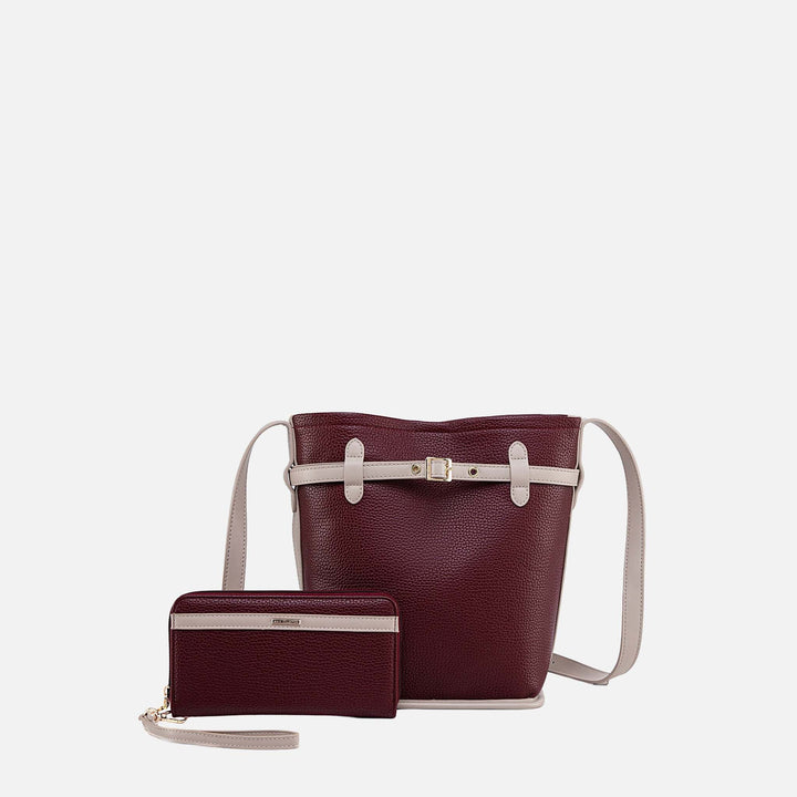 MKF Collection By Mia K Odette Bucket Bag With Wallet