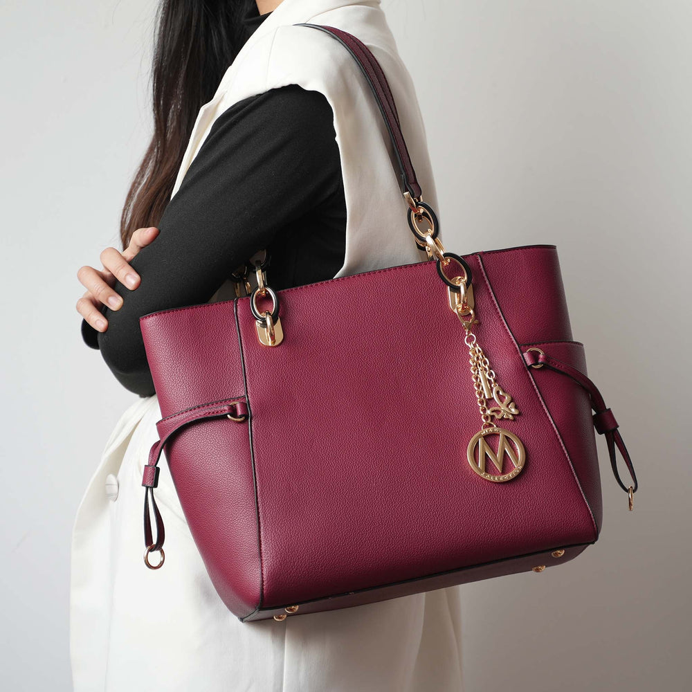 Blush MKF Collection By Mia K Yale Tote Bag With Matching Wallet