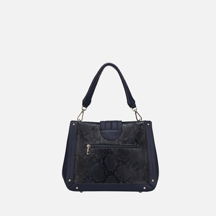Snake Light Grey MKF Collection By Mia K Kamala Shoulder Bag