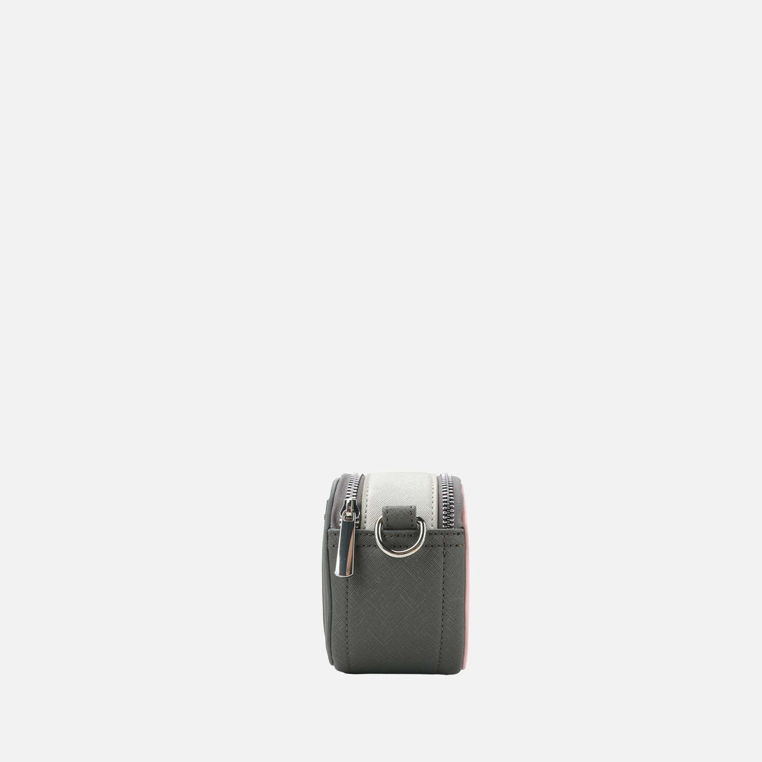 White Charcoal MKF Collection By Mia K Avielle Colorblock Crossbody Bag