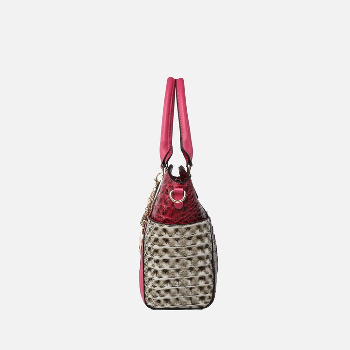 Croco Charcoal MKF Collection By Mia K Janise Croc Tote Handbag