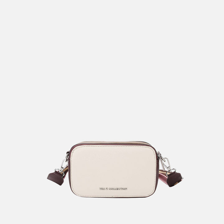 White Denim MKF Collection By Mia K Avielle Colorblock Crossbody Bag