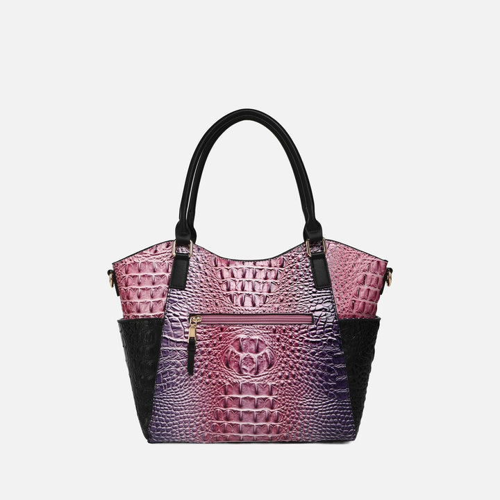 MKF Collection By Mia K Janise Gradient Croc Tote Handbag