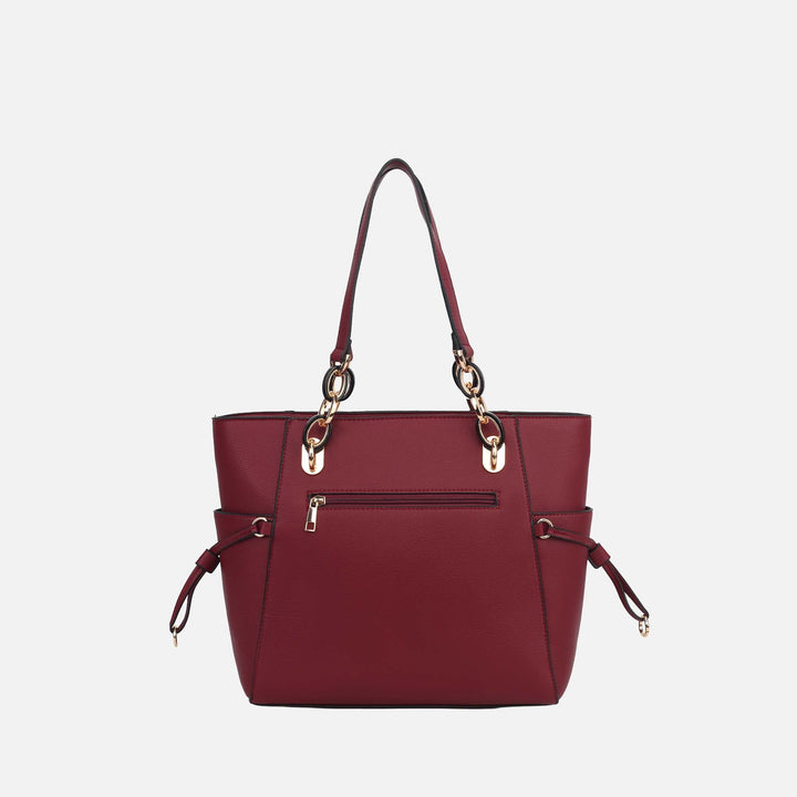 Taupe MKF Collection By Mia K Yale Tote Bag With Matching Wallet