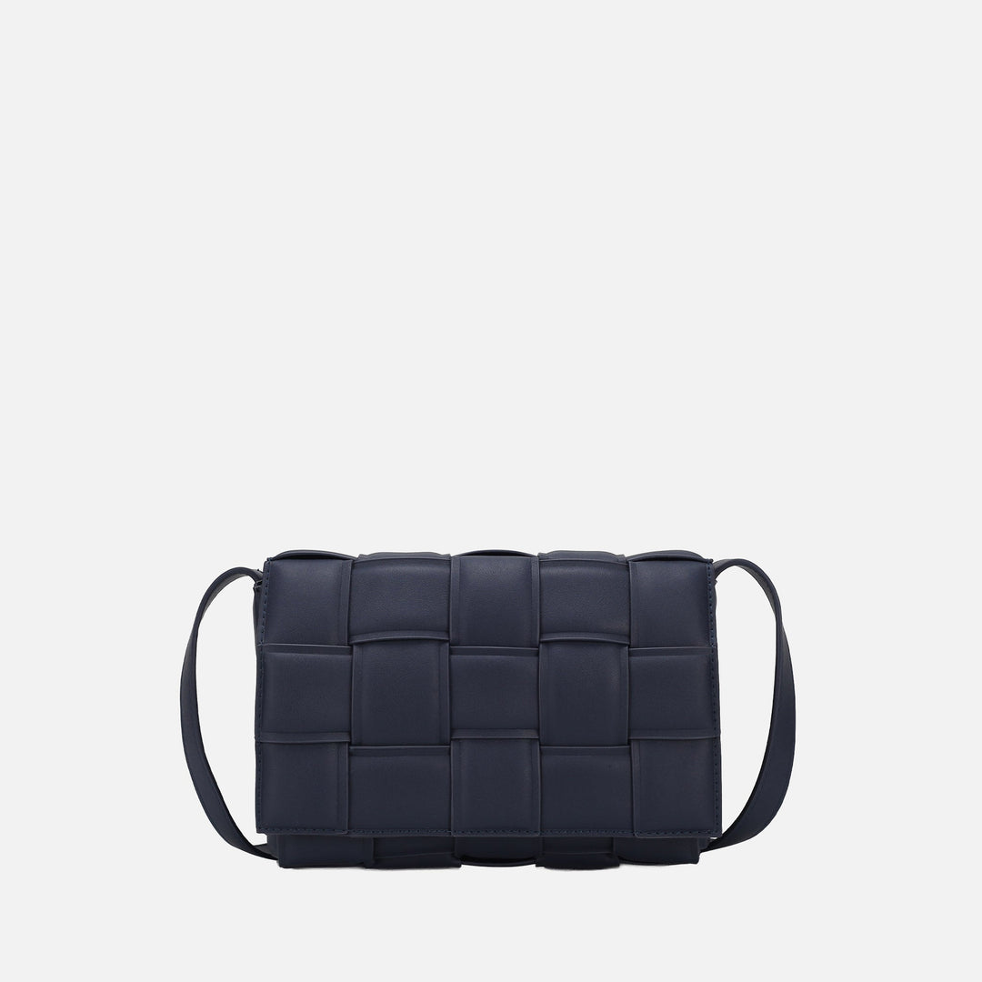 Wine MKF Collection By Mia K Ginger Woven Shoulder Bag