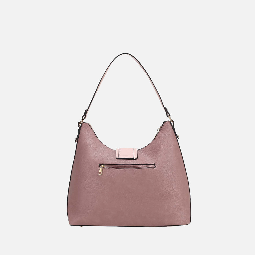Light Grey MKF Collection By Mia K Graciela Hobo Bag And Set