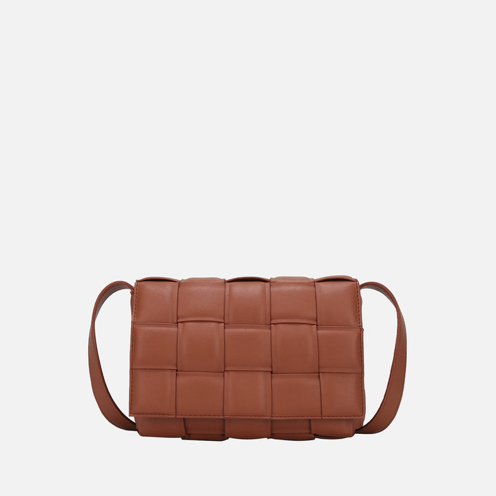 Pink MKF Collection By Mia K Ginger Woven Shoulder Bag
