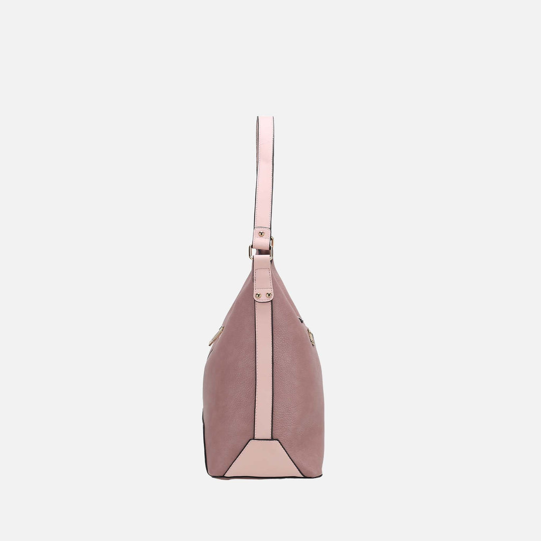 Mauve MKF Collection By Mia K Graciela Hobo Bag And Set