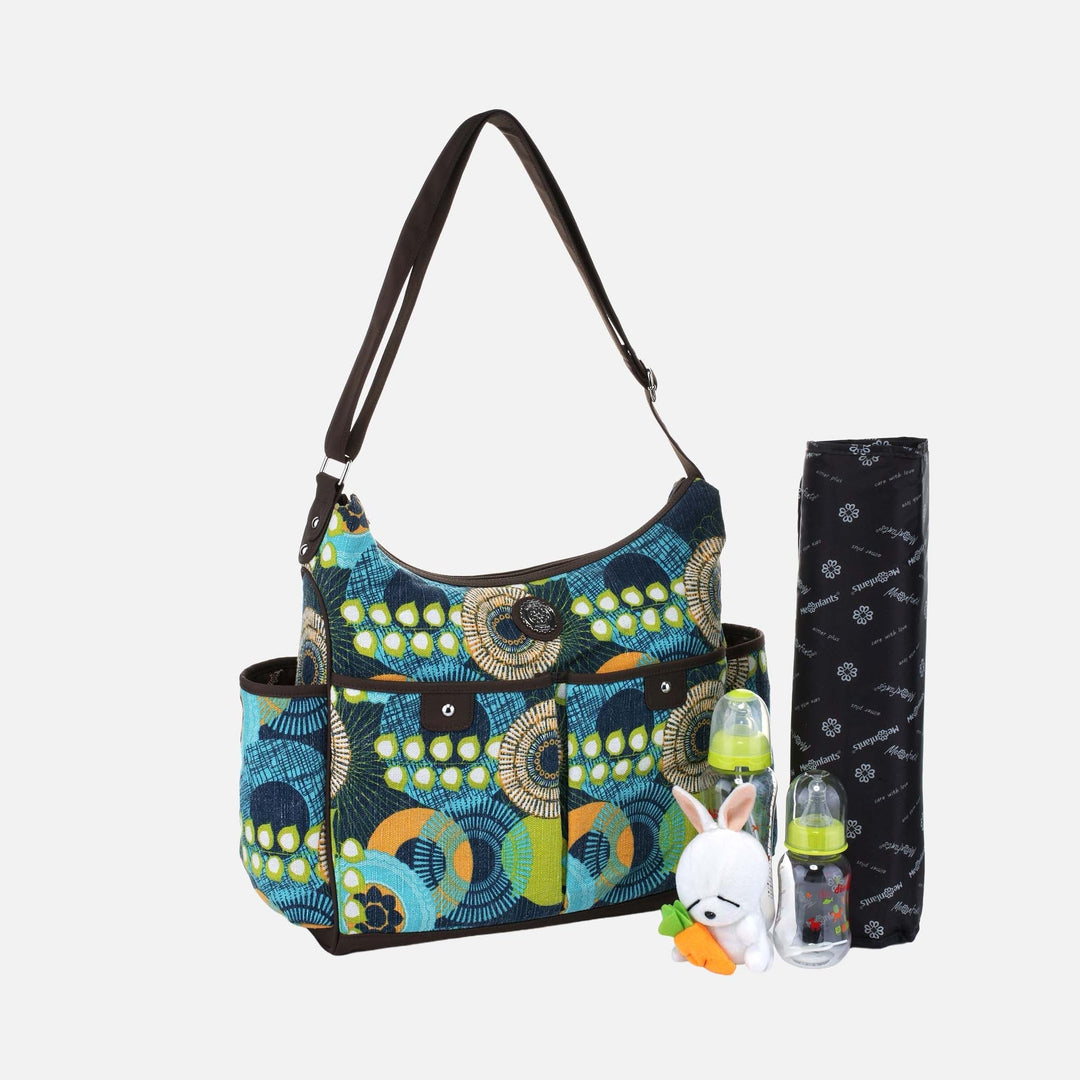 Green MKF Collection By Mia K Seasons Ii Polyester Baby Bag