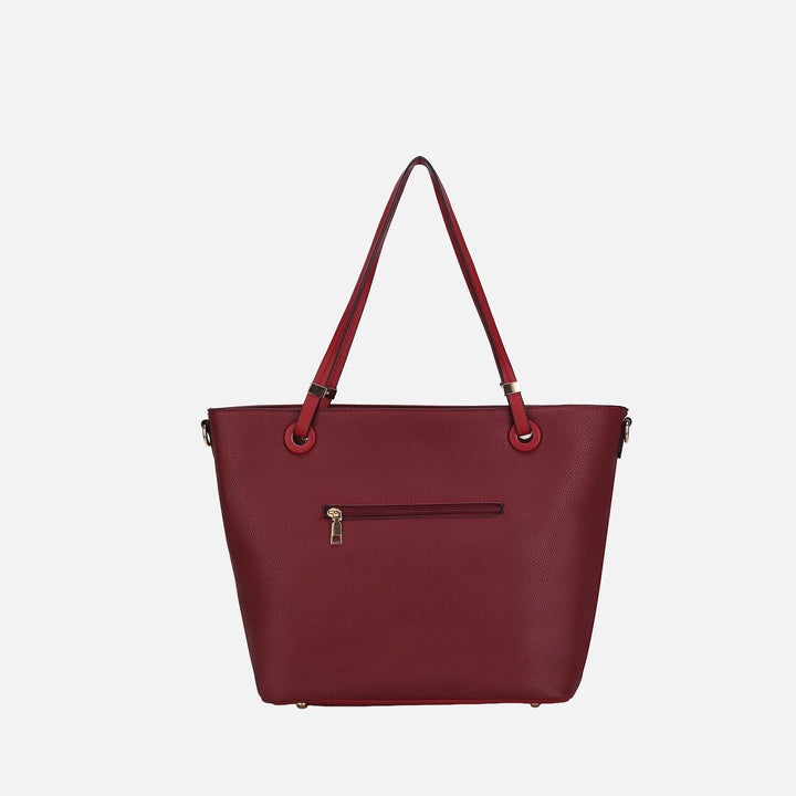 Blush MKF Collection By Mia K Vallie Tote Bag And Wallet Set