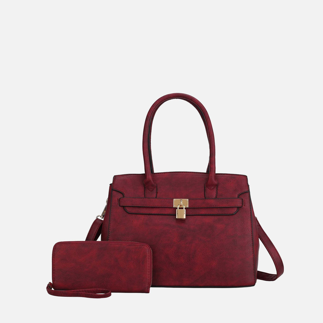 Black MKF Collection By Mia K Bruna Shoulder Bag And Set