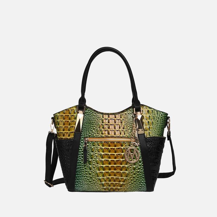 MKF Collection By Mia K Janise Gradient Croc Tote Handbag