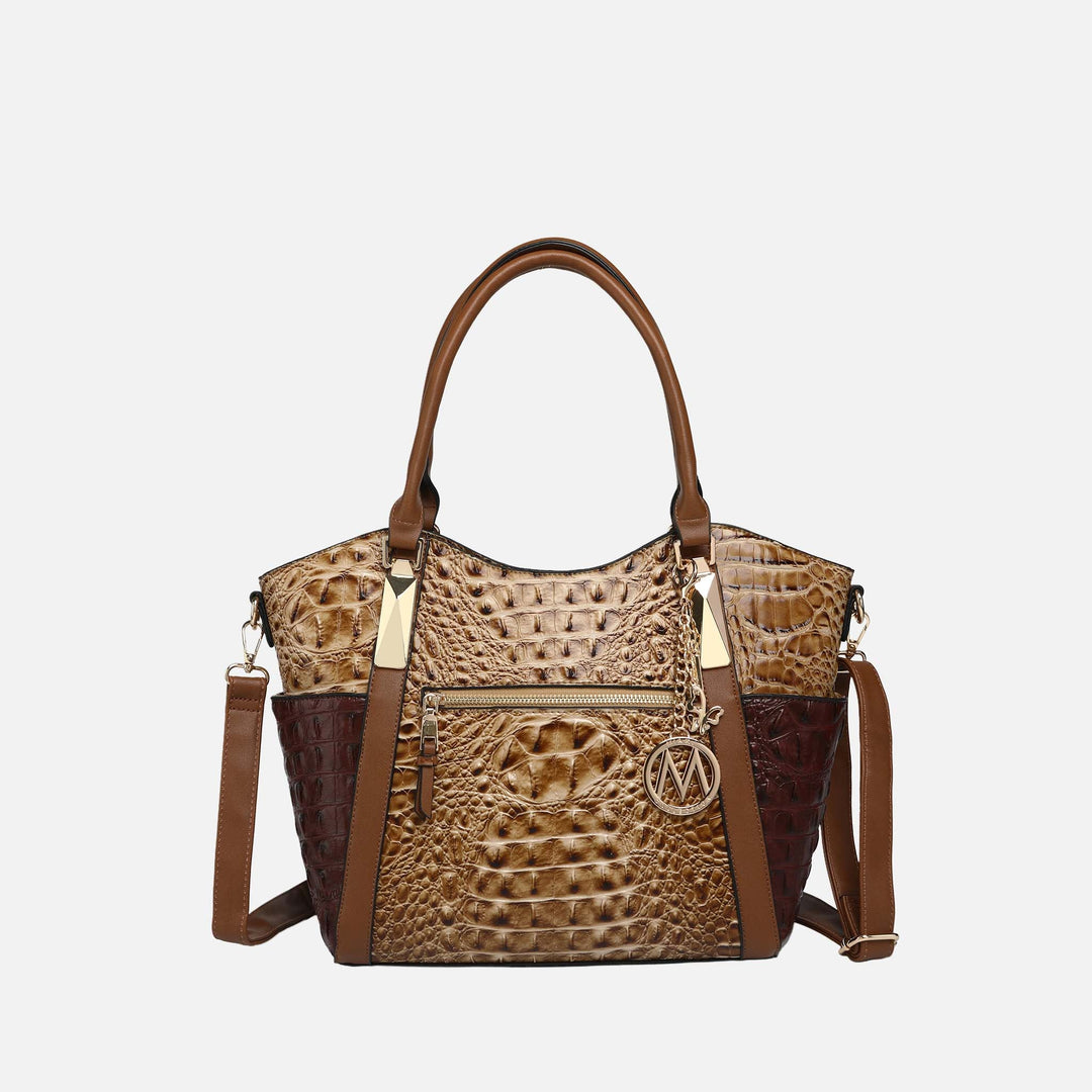 MKF Collection By Mia K Janise Croc Tote Handbag