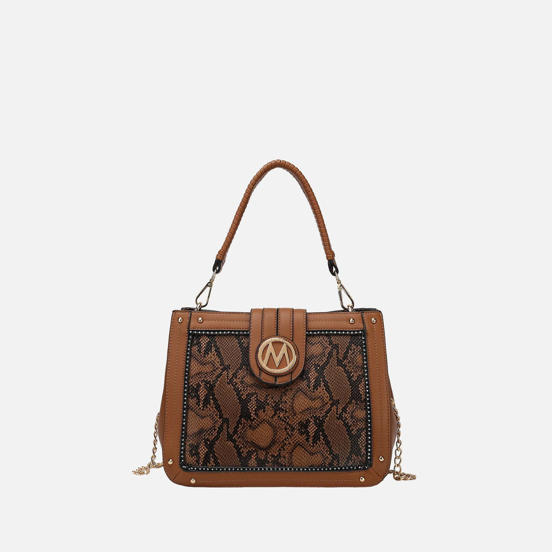 Snake Wine MKF Collection By Mia K Kamala Shoulder Bag