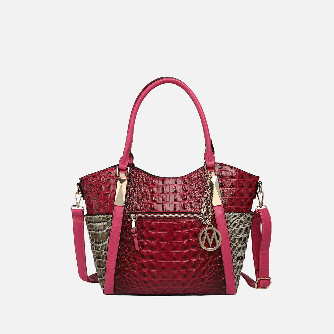 MKF Collection By Mia K Janise Croc Tote Handbag