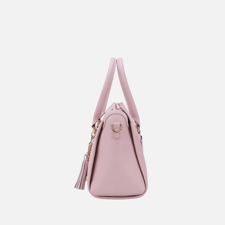 Midnight Blue MKF Collection By Mia K Valeria Shoulder Bag And Bracelet Keyring