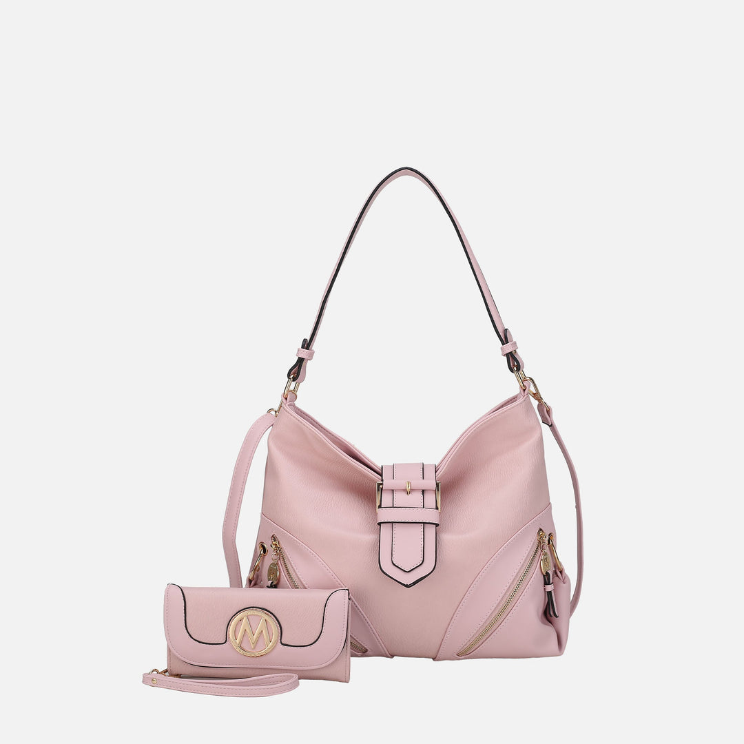 Light Grey MKF Collection By Mia K Rafaela Shoulder Bag