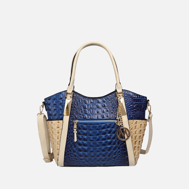 MKF Collection By Mia K Janise Croc Tote Handbag