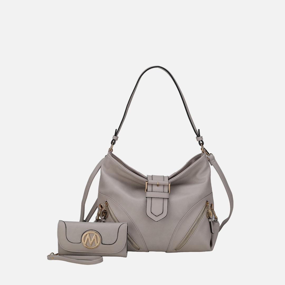 Wine MKF Collection By Mia K Rafaela Shoulder Bag