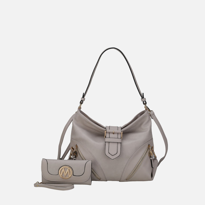 Wine MKF Collection By Mia K Rafaela Shoulder Bag