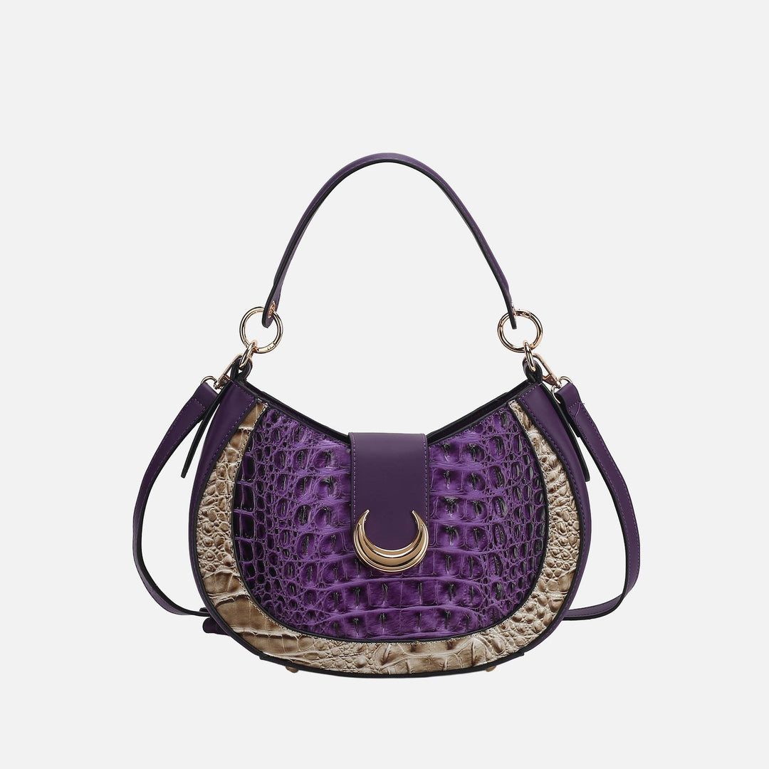 MKF Collection By Mia K Jain Croc Embossed Shoulder Bag
