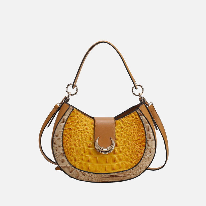 MKF Collection By Mia K Jain Croc Embossed Shoulder Bag