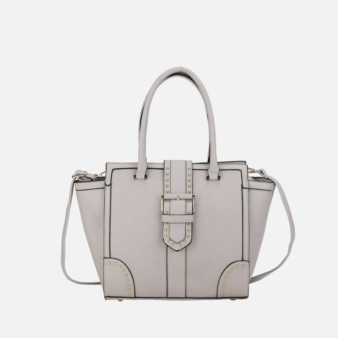 Light Gray MKF Collection By Mia K Ilana Shoulder Bag