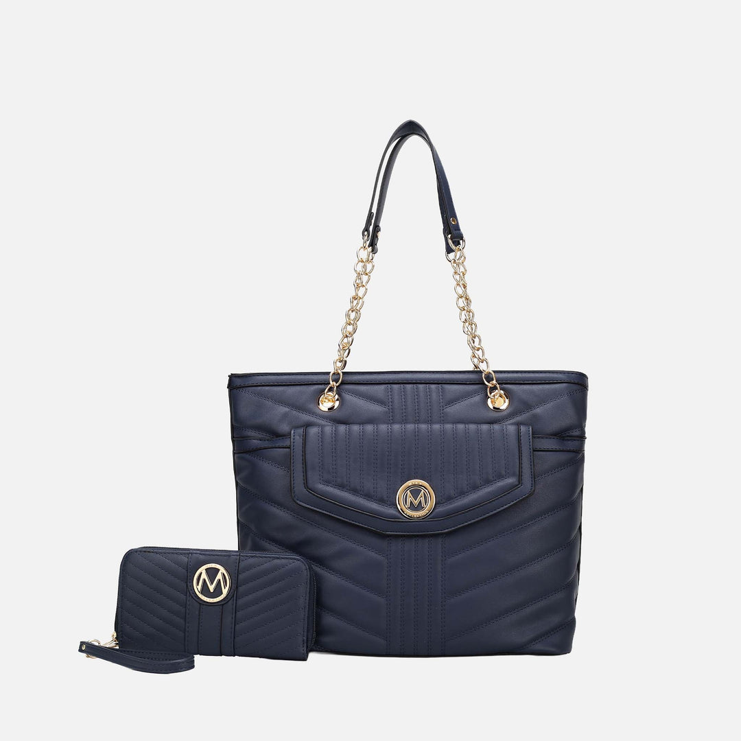 Hunter MKF Collection By Mia K Chiari Tote Bag And Wallet Set